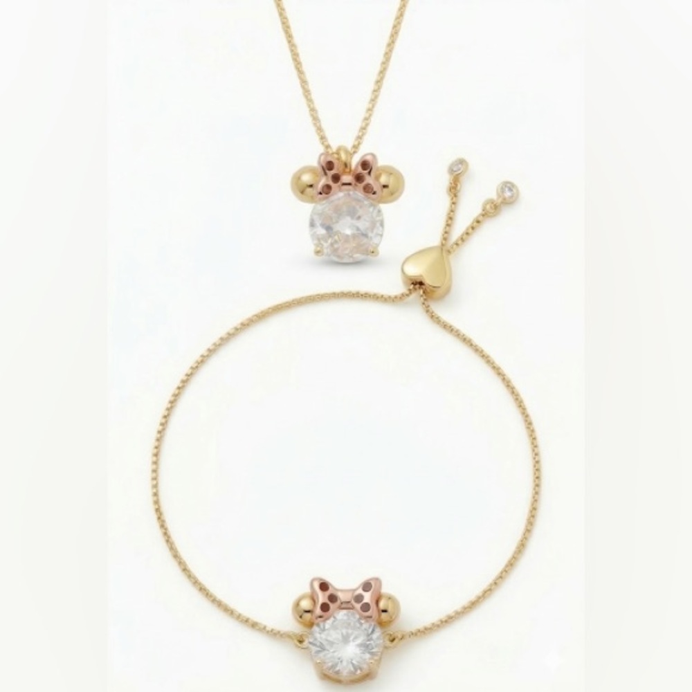 KATE SPADE ♠️ Disney Collection New York Minnie Bracelet & Necklace set